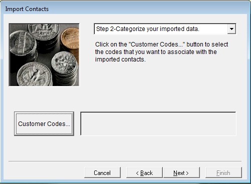 Contact Import Wizard Step 2