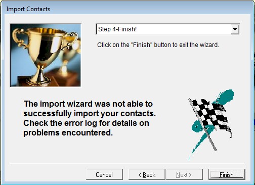 Contact Import Wizard Step 4